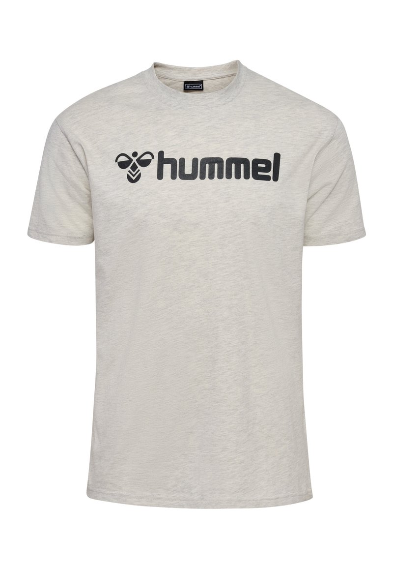 Hummel MOVER - T-shirt print - egret melange