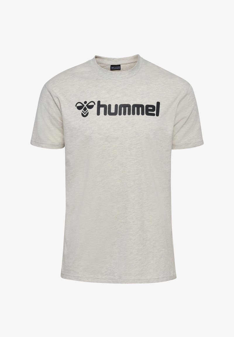 Hummel MOVER - T-shirt print - egret melange