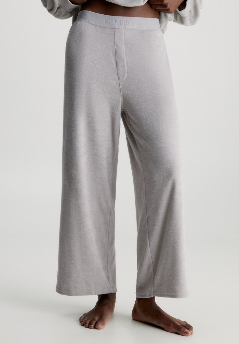 Pantaloni Da Pigiama Unisex Sanetta | Grigio Chiaro Melange | 100% Cotone Comodo - Foto 13