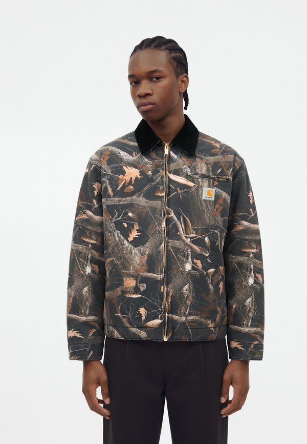 DETROIT JACKET - Geacă subțire - camo feather tree, black / black heavy stone wash