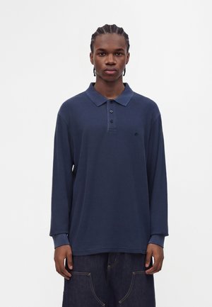 Carhartt WIP, WAFFLE RUGBY SHIRT - Блуза с дълги ръкави - dark navy