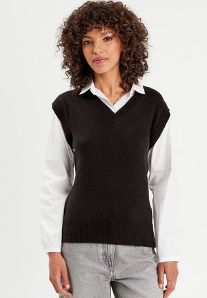 Cache Cache 2-IN-1-MIT V AUSSCHNITT - Jumper - noir