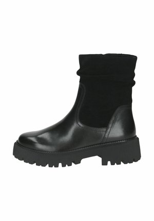 Platform ankle boots - black comb