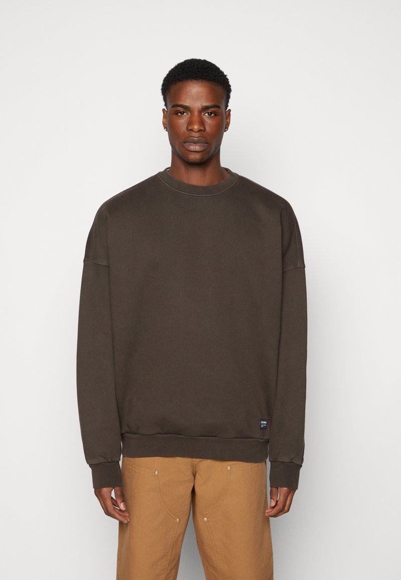 Sweat-shirt Dr. Denim Justus - Coupe Ample, Col Rond, Poche, Tissu Brossé (360 G/m²)