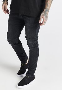 SIKSILK - Jeans slim fit - washed black Miniatyrbild 1