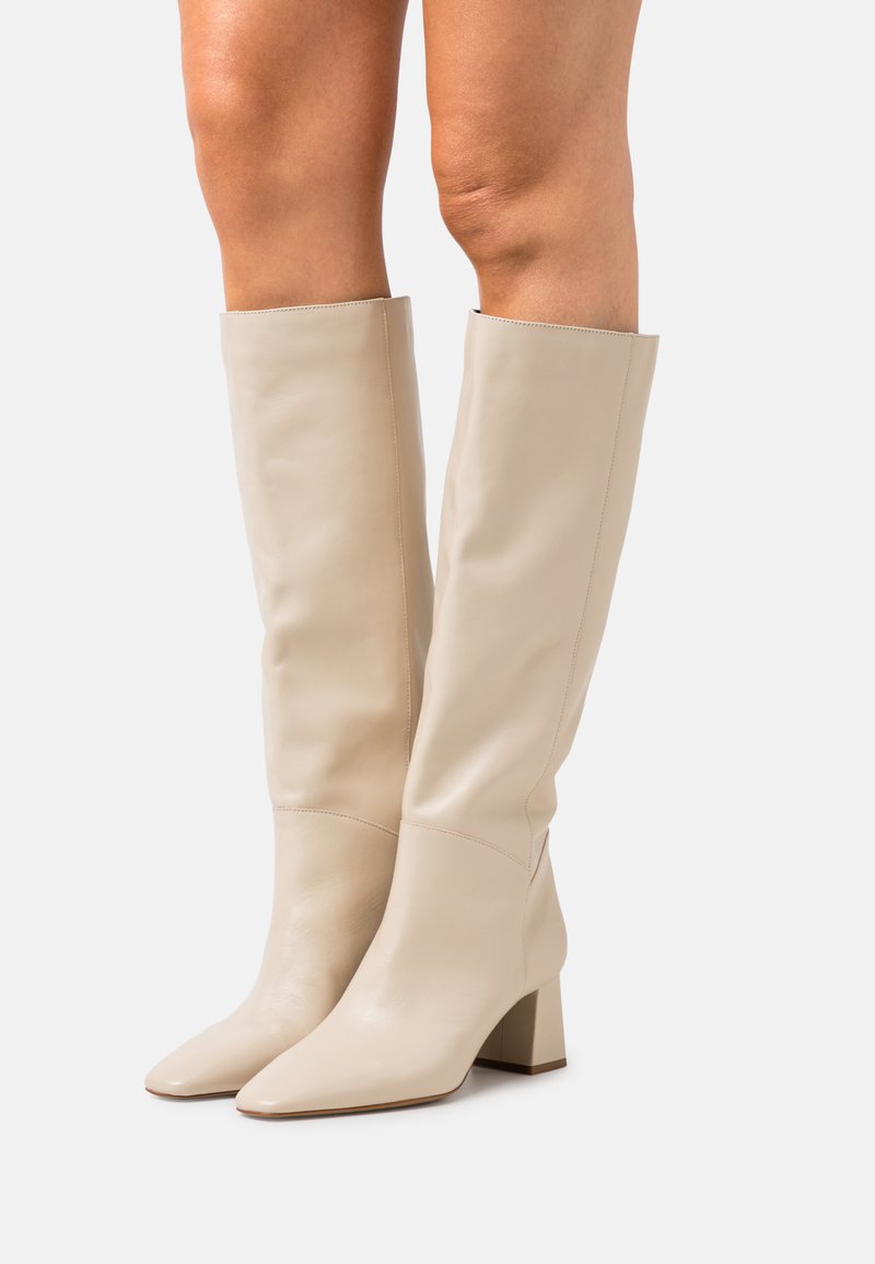bottes ecru beige femme