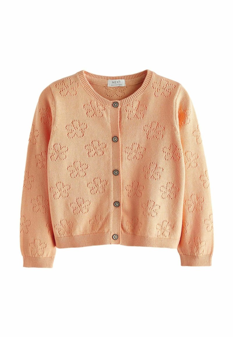 Next FLOWER POINTELLE REGULAR FIT Strickjacke orange Zalando.de