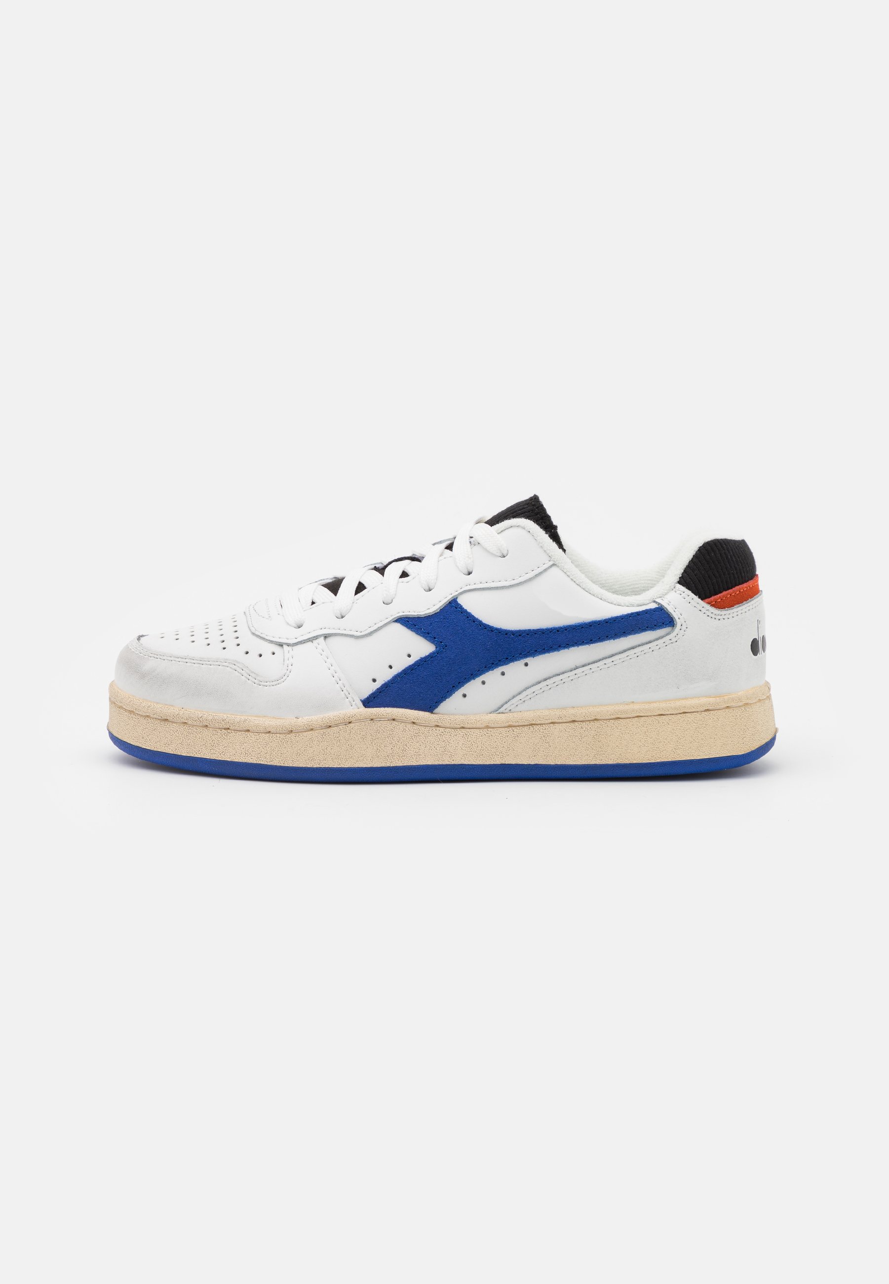Diadora MI BASKET ICONA UNISEX - Trainers - white/amparo  blue/orangeade/white - Zalando.de