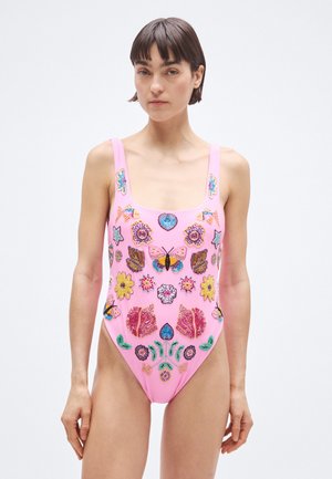 MIRRORED SEA ONE PIECE - Ujumistrikoo - pink