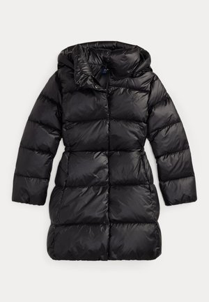 Polo Ralph Lauren, DOWN HOODED LONG JACKET 7-14Y - Manteau en duvet - black