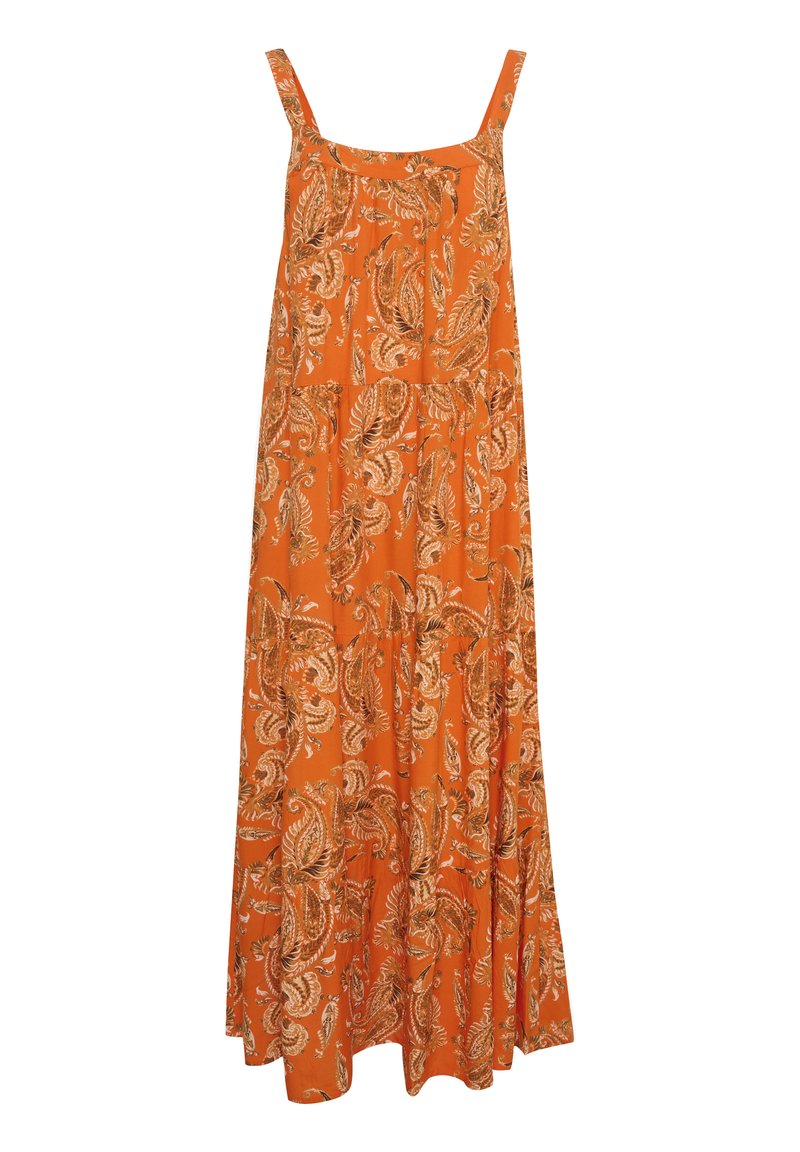 Cream Maxi-jurk oranje