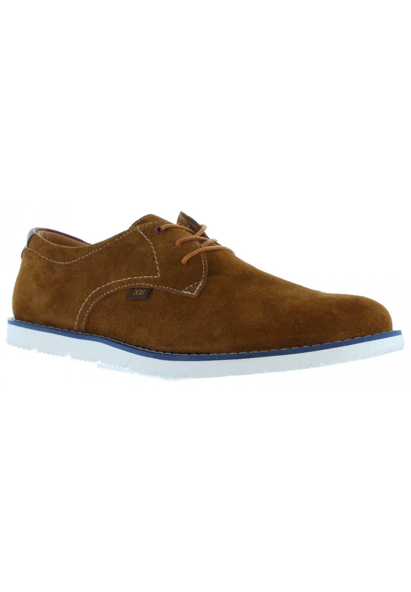 XTI Zapatos con cordones - serraje camel/marrón - Zalando.es