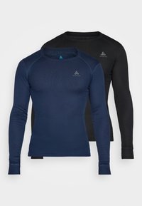 ACTIVE WARM TOP CREW NECK 2 PACK - Unterhemd/-shirt - black/dark sapphire