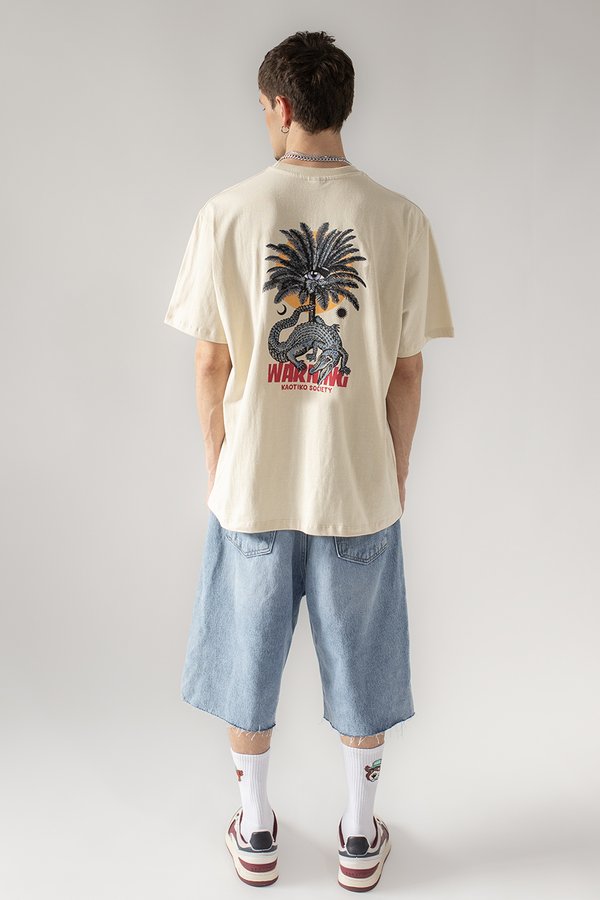 WARNING UNISEX - T-Shirt print - stone