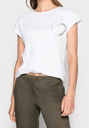 T-shirt med print - white