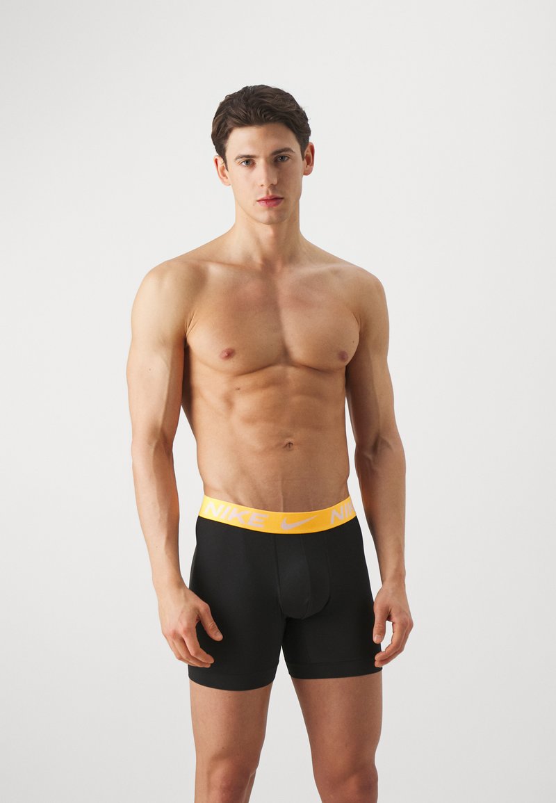 Nike Underwear ESSENTIAL 3 PACK - Úzke boxerky - black/laser orange/dusty cactus/blue