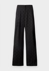 LOGO WIDE LEG PANT - Bukser - black