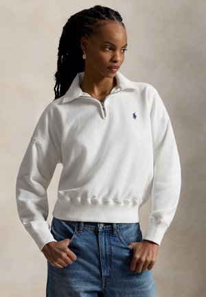FLEECE QUARTER-ZIP - Φούτερ - white