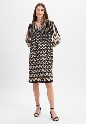 Day dress - beige schwarz