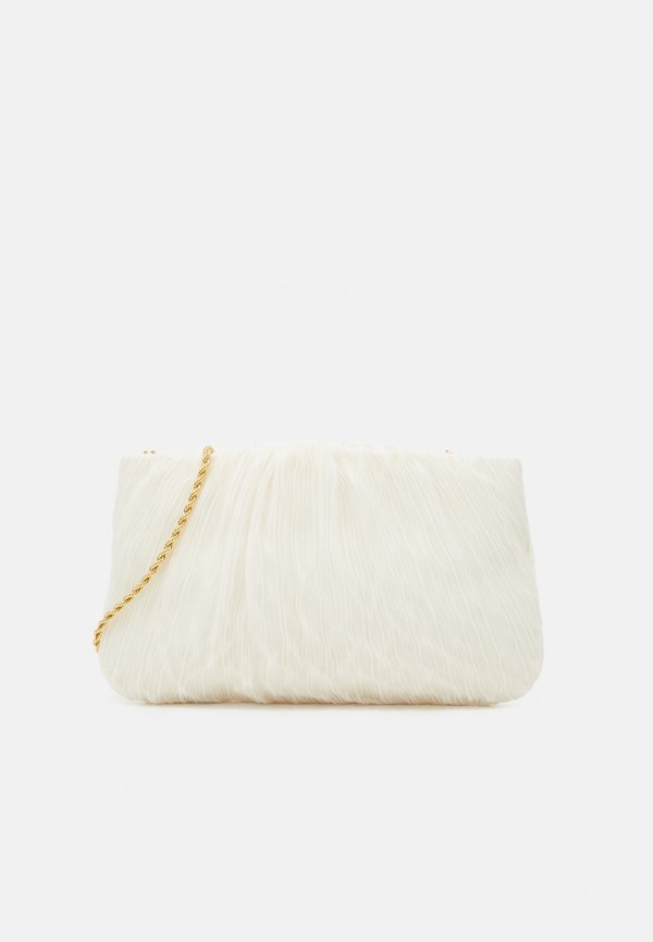 BRIT FLAT PLEATED POUCH - Clutch - pearl