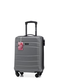 WITTCHEN SMALL SUITCASE WITH LUGGAGE TAG FROM ABS - Trolley - grey