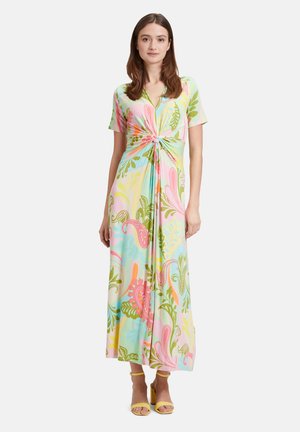 MIDI MIT RAFFUNG - Jerseykleid - rosé green
