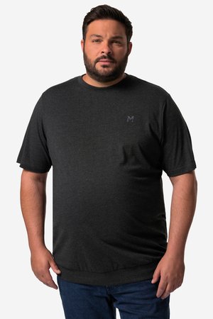Men Plus, MEN+ T-SHIRTS, 2ER-PACK, BAUCHFIT, BASIC, HALBARM, BIS 8 XL - T-Shirt basic - black
