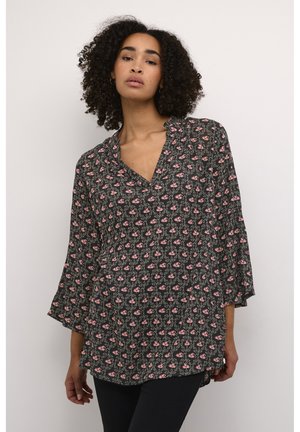 Blouse - dark rosa flowers