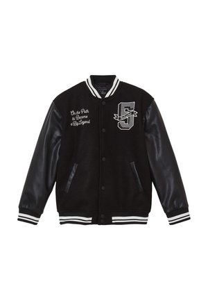 SCRITTE COLLEGE - Bomberjacke - nero ultrablack