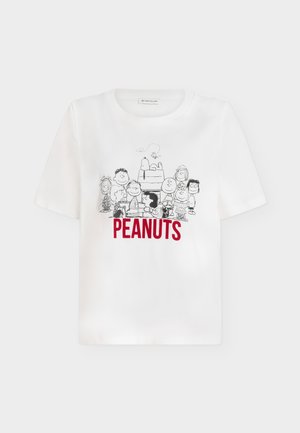 TOM TAILOR, FRONTPRINT PEANUTS - T-shirt print - whisper white