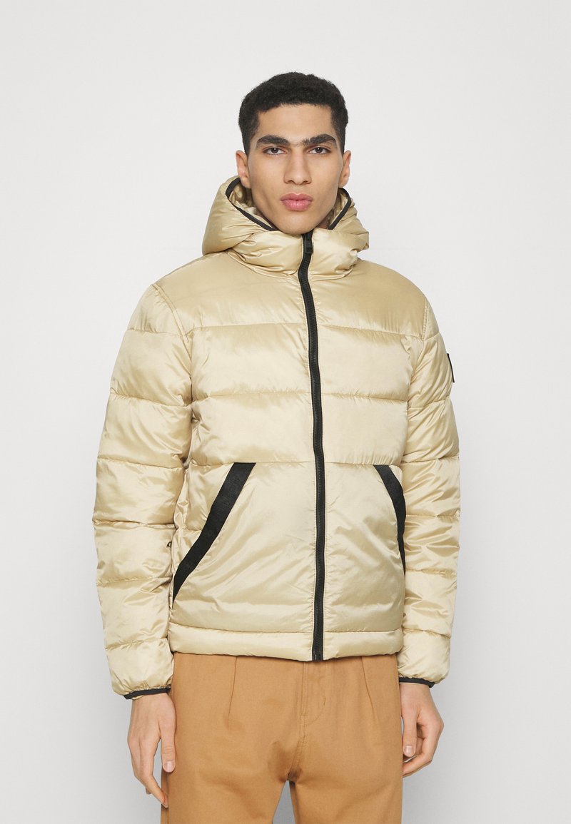 Calvin Klein Jeans TRIM PADDED JACKET Winter jacket travertine