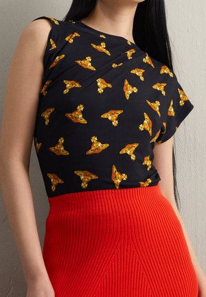 T-shirt con stampa - black