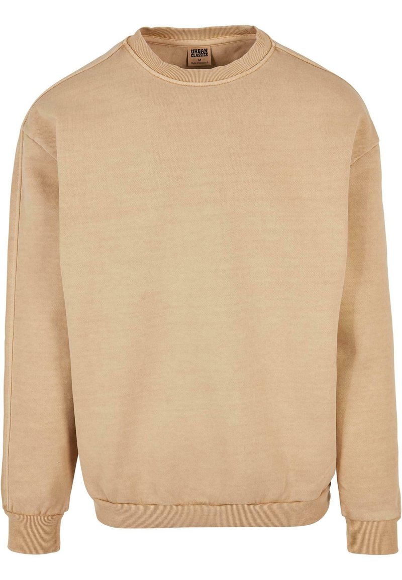 Urban Classics HEAVY TERRY GARMENT DYE CREW - Sweatshirt - bottlegreen/vert métallisé