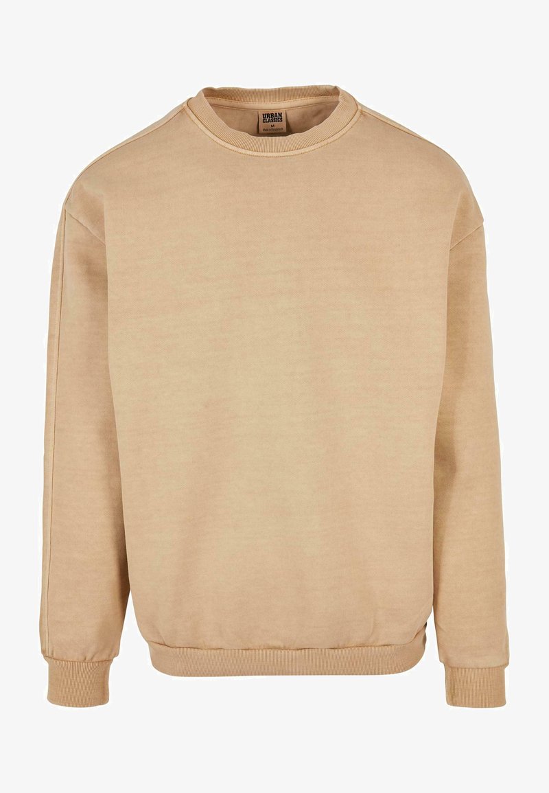 Urban Classics HEAVY TERRY GARMENT DYE CREW - Sweatshirt - bottlegreen/vert métallisé Urban Classics HEAVY TERRY GARMENT DYE CREW - Sweatshirt - bottlegreen/vert métallisé