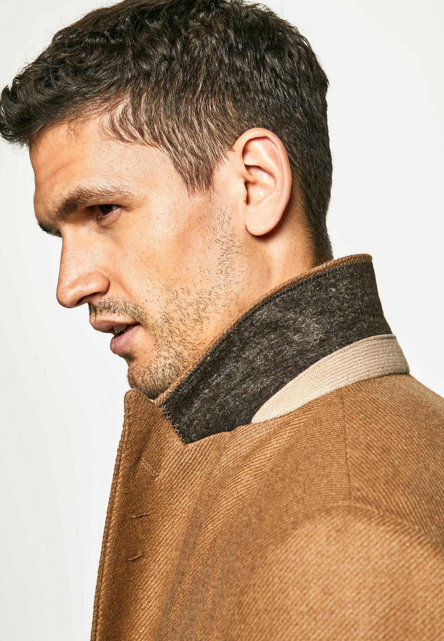 hackett camel coat