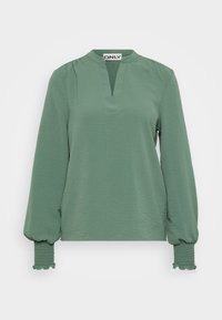 ONLMETTE V NECK SMOCK - Pluus - laurel wreath
