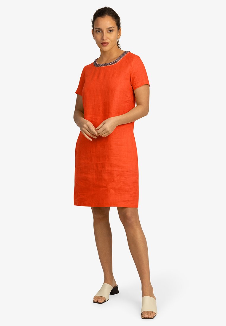 mint&mia Jurk koraalrood