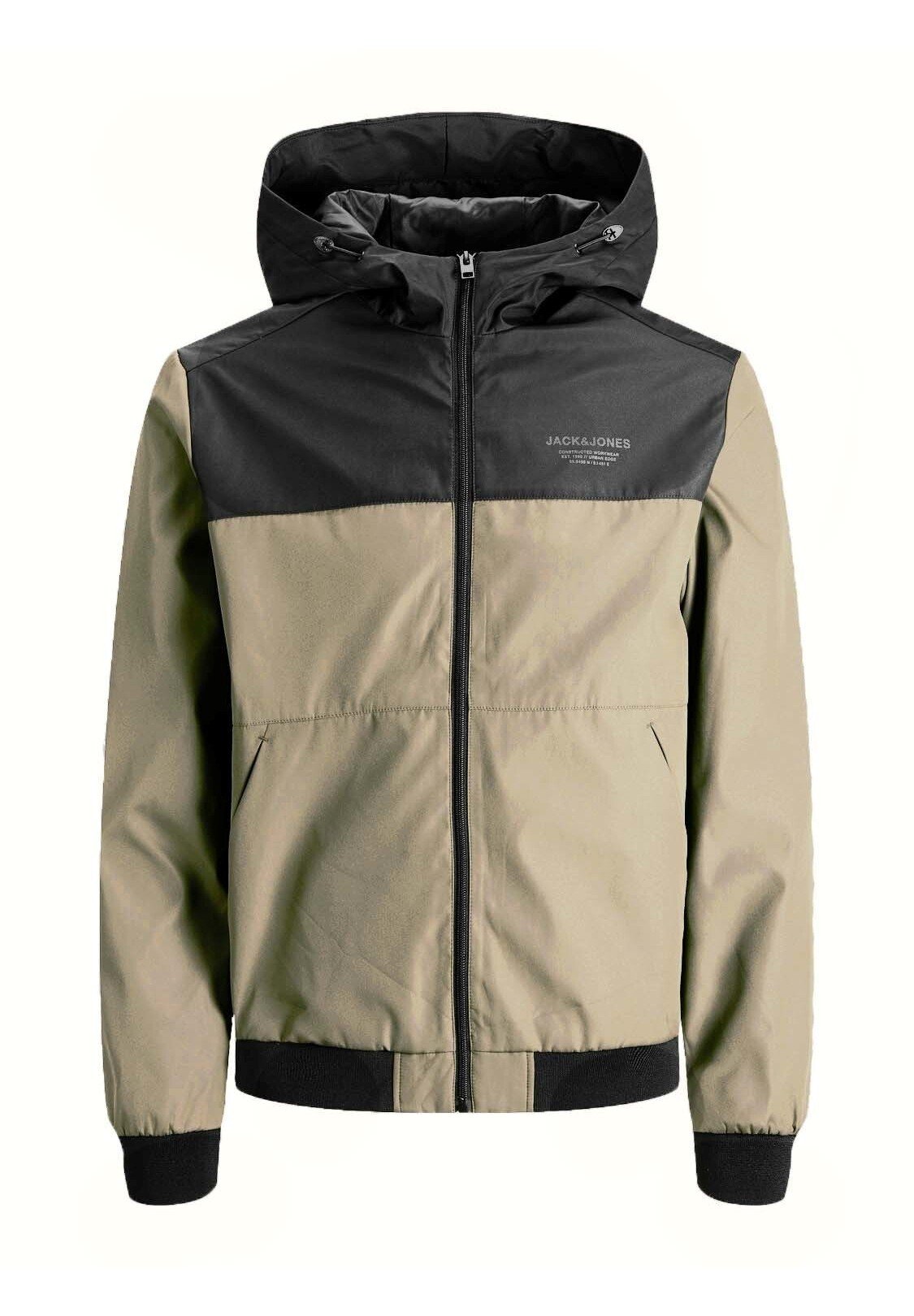 Jack \u0026 Jones HOOD NOOS - Korte jassen - crockery detail blocking/beige -  Zalando.nl