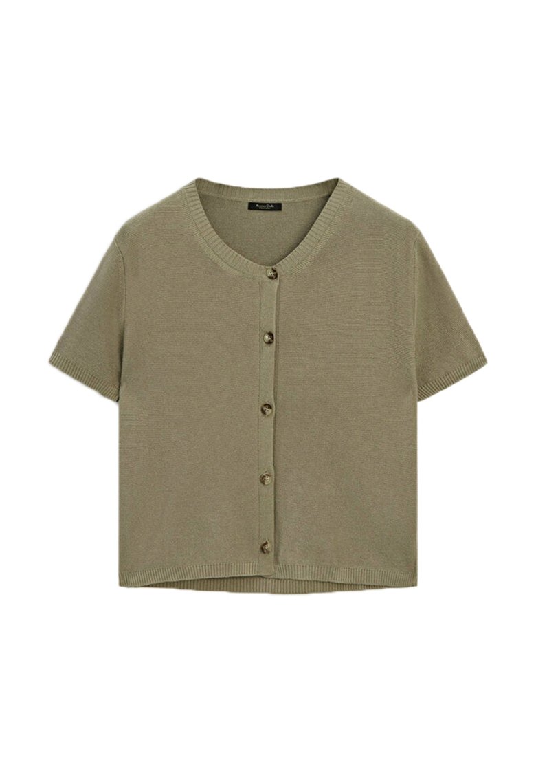 Massimo Dutti SHORT SLEEVE - Strickjacke - brown/braun - Zalando.de 