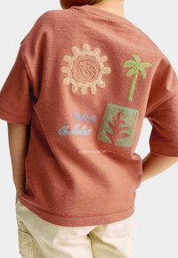 Marks & Spencer EMBROIDERED  - Triko s potiskem - burnt sienna