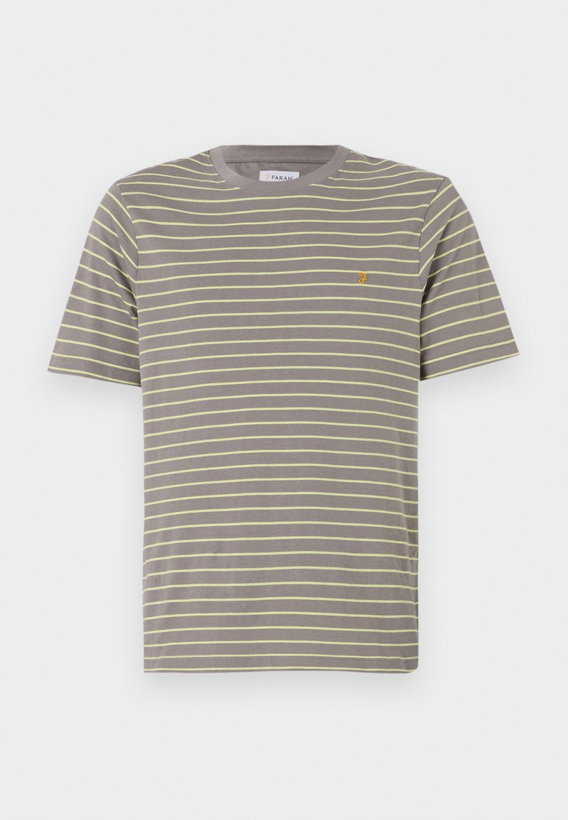 Farah T-shirt print donkergrijs