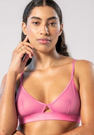 MESH CUT-OUT - Triangel BH - candy pink