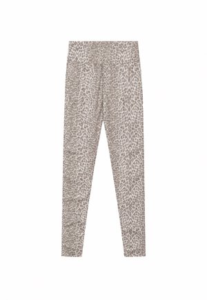 OH APRIL, RITA CROPPED LEGGINGS - Legging (type pantalon) - micro leo beige