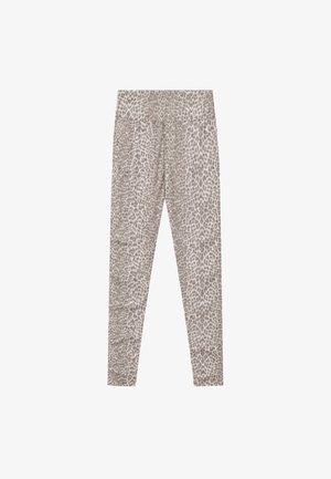 OH APRIL, RITA CROPPED LEGGINGS - Legging (type pantalon) - micro leo beige