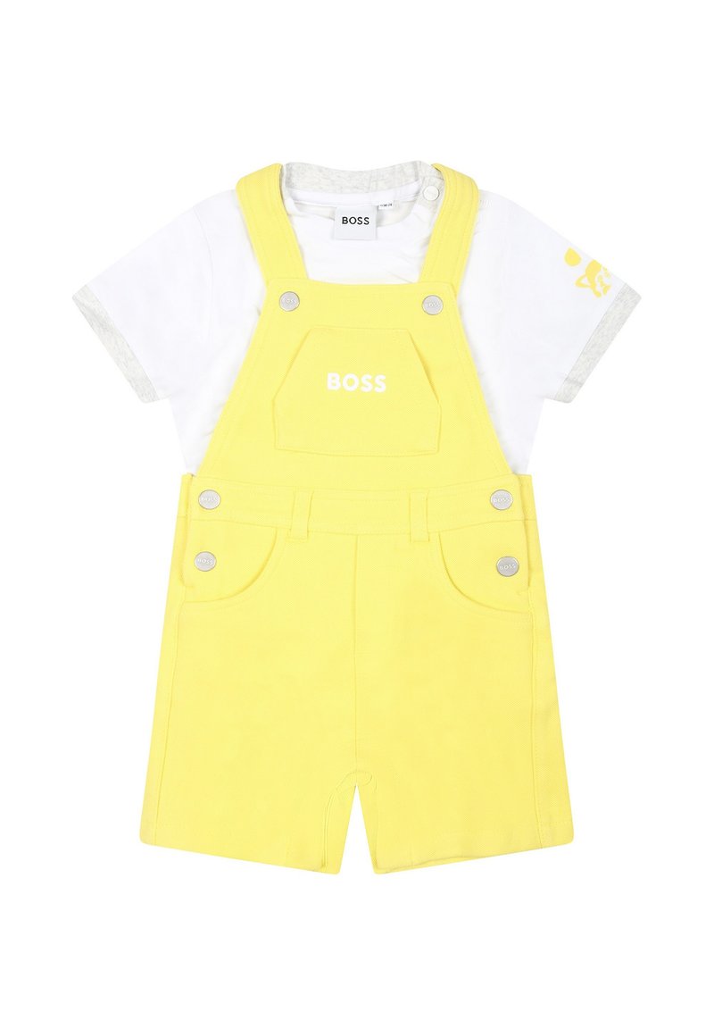 BOSS Kidswear T-shirt print geel BOSS Kidswear T-shirt print geel