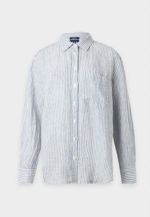 GAP, THE RELAXED SHIRT - Πουκαμίσα με κουμπιά - blue/white