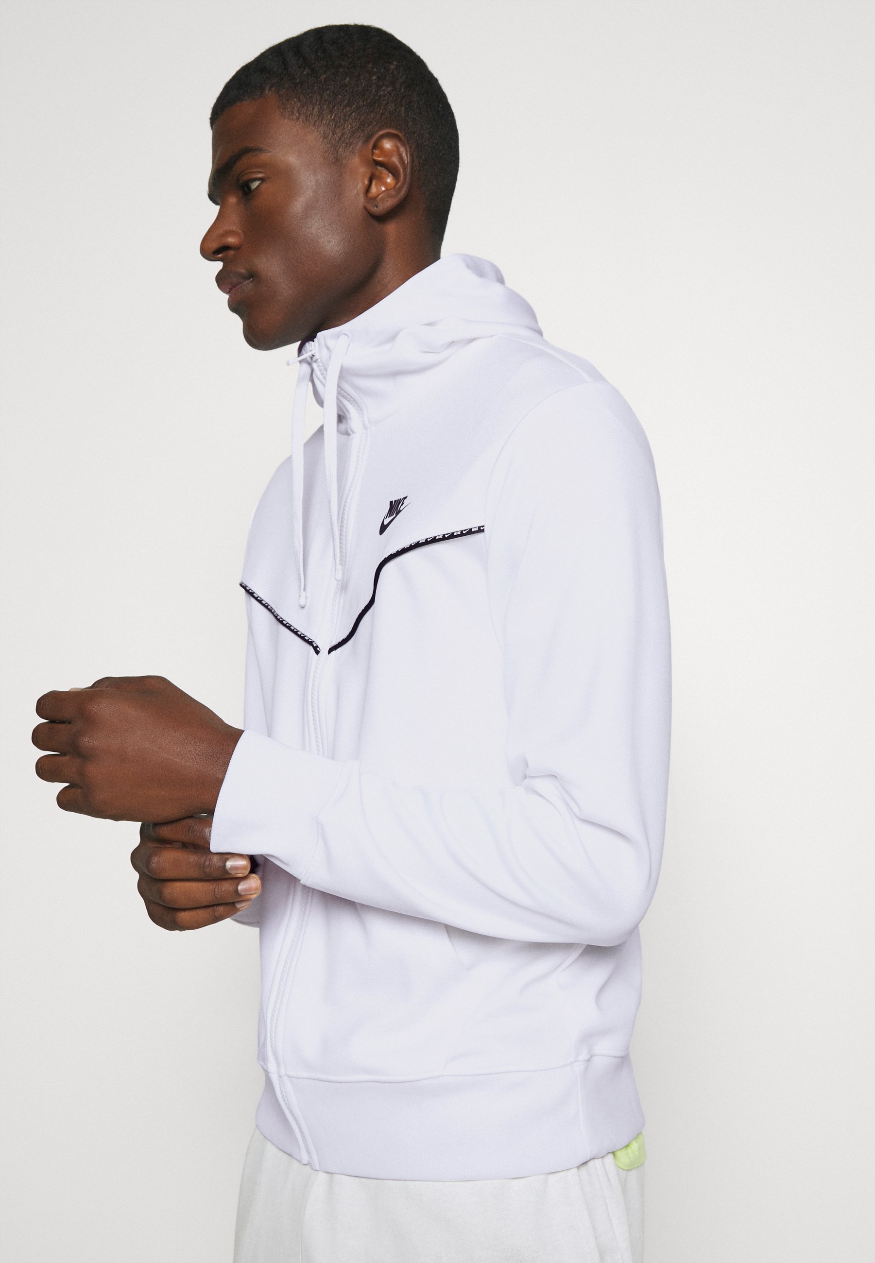 Nike Sportswear REPEAT HOODIE Sweatjacke whiteweiß Nike Sportswear REPEAT HOODIE Sweatjacke whiteweiß
