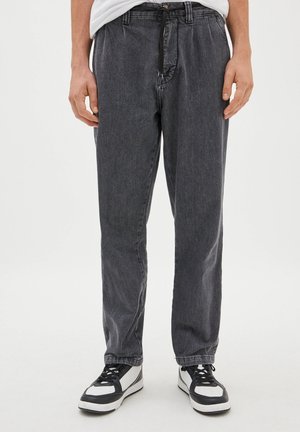 Jeans Tapered Fit - mottled dark grey