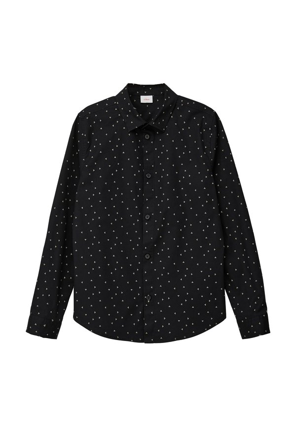 MIT PRINT - Hemd - schwarz