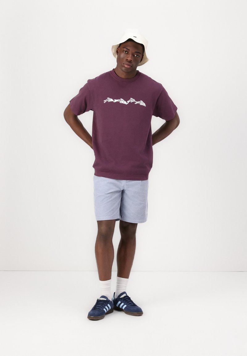 Rip Curl T-shirt Maniche Corte Da Ragazzo Raw Energy Dolphin, 100% Cotone, Morbida, Con Stampa Grafica Frontale E Posteriore Del Logo, Vestibilità Comoda, Perfetta Per Lo Skate E Il Surf.